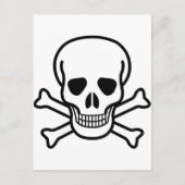 Skull x Crossbones Postkarte (Vorderseite)