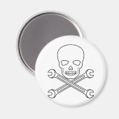 Skull-X-Wrenchs Magnet (Vorderseite/Rückseite)