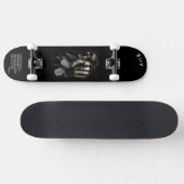 Skull "your turn" Skateboard mit personalisiertem (Horizontal)