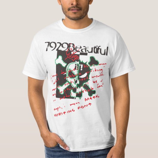 Skull-Zeichen T-Shirt (Vorderseite)