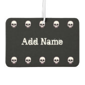 Skull-Zeile hinzufügen Text-Air-Freshener Autolufterfrischer (Rückseite)