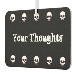 Skull-Zeile hinzufügen Text-Air-Freshener Autolufterfrischer