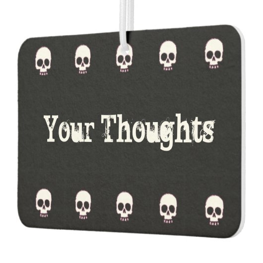 Skull-Zeile hinzufügen Text-Air-Freshener Autolufterfrischer (Links)