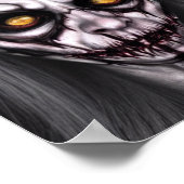 Skull Zombie Witch Spooky Eyes Frau Poster (Ecke)