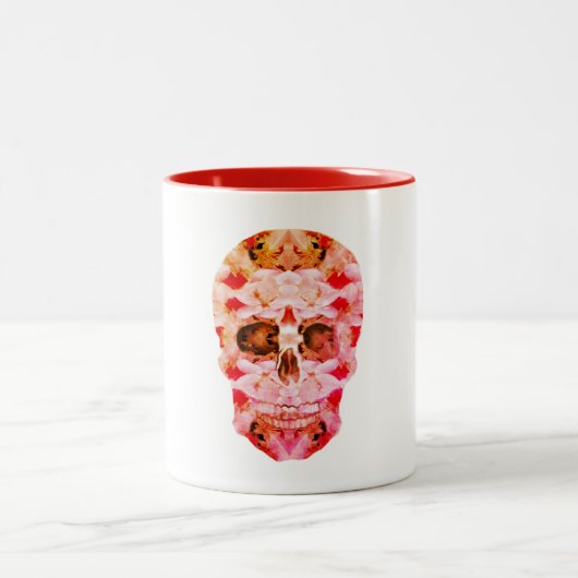 Skull Zwei Farben Tasse (Mittel)