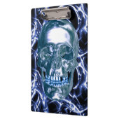 Skull-Zwischenablage für Electric Blue Chrome Klemmbrett (Links)