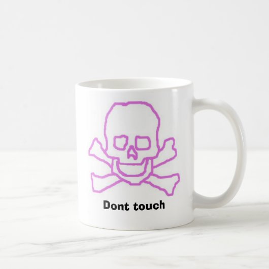skullandbones, tun nicht Touch Kaffeetasse (Rechts)