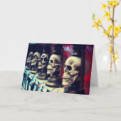 "Skullanterns" Hallowe’en card Karte (Gelbe Blume)