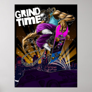 Skullboarderjpg Poster