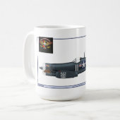 Skullbreaker Seeräuber. Schließen Sie mit Logo ab Kaffeetasse (Vorderseite Links)