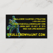 SkullCrow Scarecrow-Visitenkarte Visitenkarte (Rückseite)
