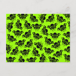 Skullfliegen Postkarte