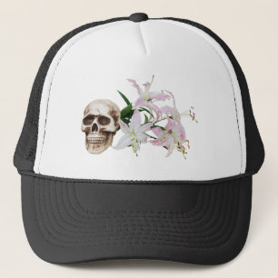 SkullFlowers051409 Truckerkappe