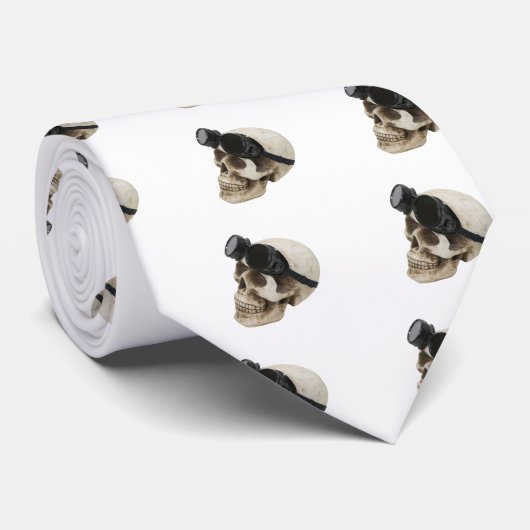 SkullGogglesUp073109 Krawatte (Gerollt)