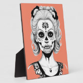 SKULLHEAD FRAU FOTOPLATTE (Seite)