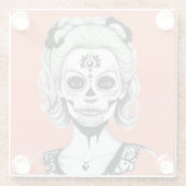 SKULLHEAD FRAU GLASUNTERSETZER (Rückseite)