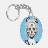 SKULLHEAD FRAU SCHLÜSSELANHÄNGER (Vorderseite links)