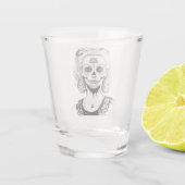 SKULLHEAD FRAU SCHNAPSGLAS (Rückseite)