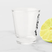 SKULLHEAD FRAU SCHNAPSGLAS (Links)