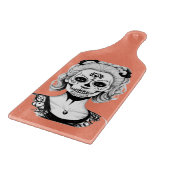 SKULLHEAD FRAU SCHNEIDEBRETT (Ecke)