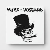 SKULLHEAD "MEIN EX-HUSBAND" FOTOPLATTE (Vorderseite)