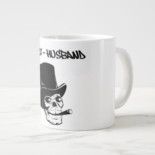 SKULLHEAD "MEIN EX-HUSBAND" Jumbo-Tasse (Vorderseite Rechts)