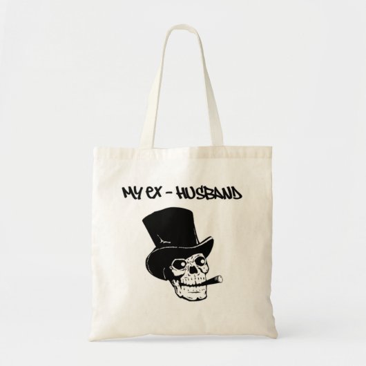 SKULLHEAD "MEIN EX-HUSBAND" TRAGETASCHE (Vorne)