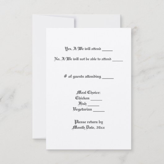 SkullHeart RSVP Karte (Rückseite)