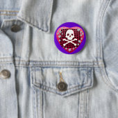 skullie Herzrot Button (Beispiel)