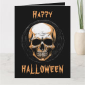 Skullington Illustration Halloween-Party Einladung (Vorderseite)