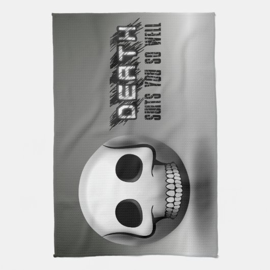 Skullmoji-Kochwäsche Geschirrtuch (Vertikal)