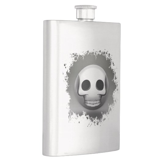 Skullmoji-Schild Flachmann (Rechts)