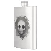 Skullmoji-Schild Flachmann (Links)