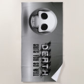 Skullmoji-Strandhandtuch Strandtuch (Vorderseite)