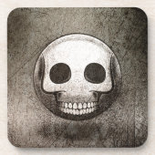 Skullmoji Vintage Getränkeuntersetzer (Vorderseite)