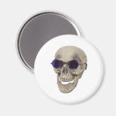SkullPurpleBrillen121611 Magnet (Vorderseite/Rückseite)