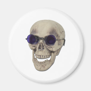 SkullPurpleBrillen121611 Magnet