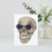 SkullPurpleBrillen121611 Postkarte (Stehend Vorderseite)
