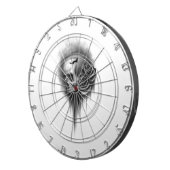 Skullrose Dartscheibe (Vorderseite rechts)