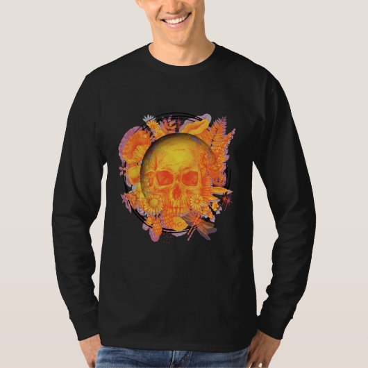 Skulls and Blooms Rustic T-Shirt (Vorderseite)
