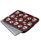 Skulls and Hearts Laptop carrier Laptopschutzhülle (Vorne Knopf)