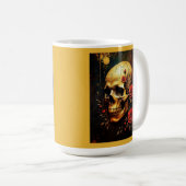 Skulls and Roses Kaffeetasse (VorderseiteRechts)
