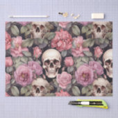 Skulls and roses seidenpapier (Handwerk)