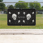 Skulls and Stars Trendy Gotische Kunst Banner (Insitu)