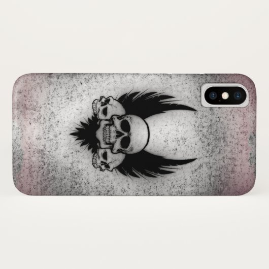 Skulls auf Flügel Case-Mate iPhone Hülle (Rückseite (Horizontal))