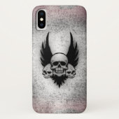 Skulls auf Flügel Case-Mate iPhone Hülle (Rückseite)