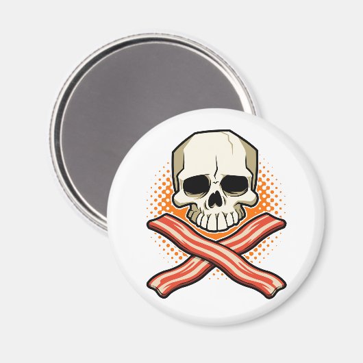 Skulls & Bacon Belt Magnet (Vorderseite/Rückseite)