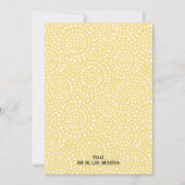 Skulls Blume Lila Dia de los Muertos Party Einladung (Rückseite)