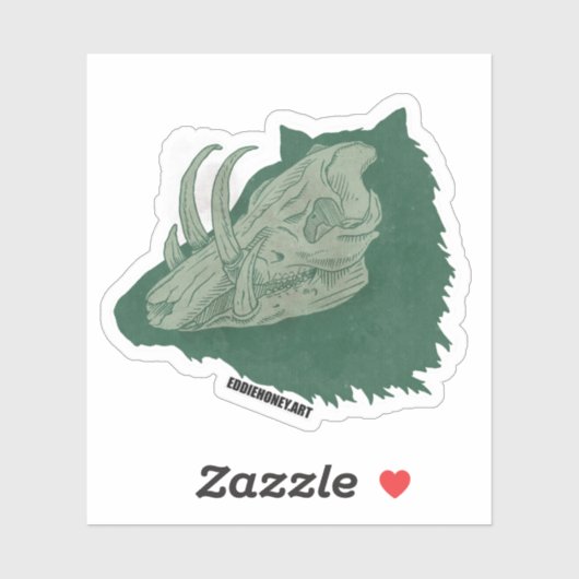 Skulls - Boar Aufkleber (Blatt)