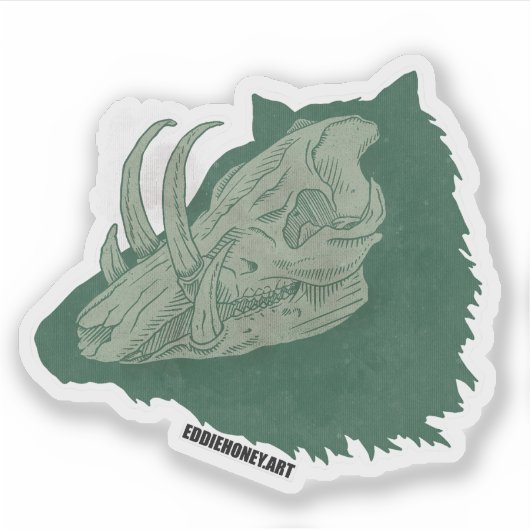 Skulls - Boar Aufkleber (Vorderseite)